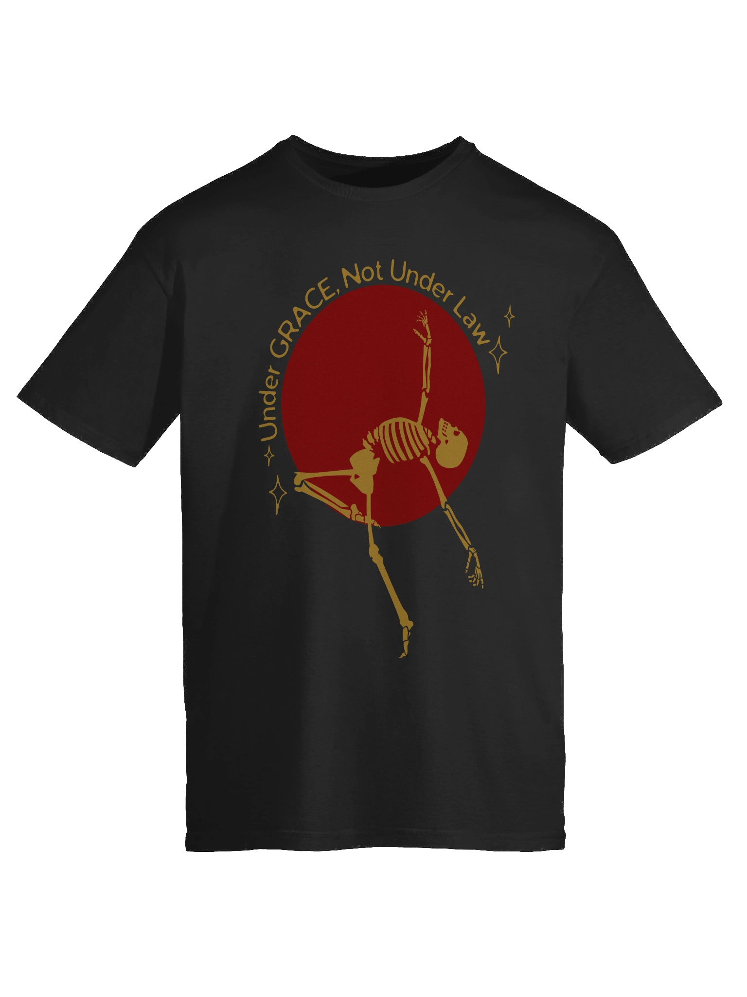 "Under Grace, Not Under Law." Skeleton T-Shirt product image (131)