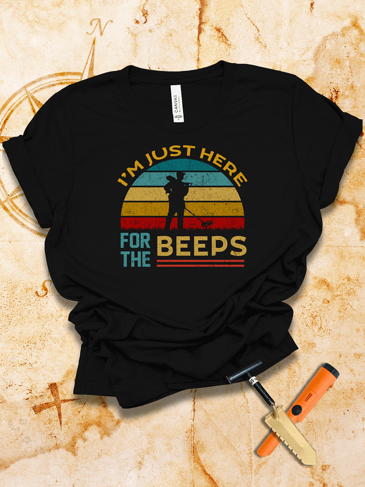Just Here For The Beeps Retro Sunset Tee product image (1)