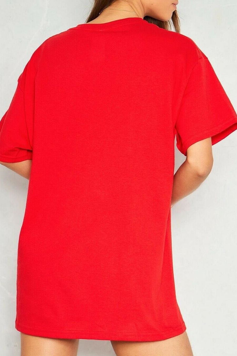 Womens Oversized Baggy Plain Cap Sleeve Basic Ladies Stretchy Casual T shirt Top product image (3)