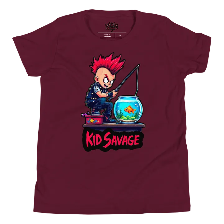 Kid Savage Gone Fishin T Shirt product image (1)