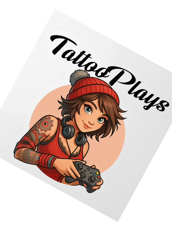 TattooPlays kiss cut sticker product image (4)
