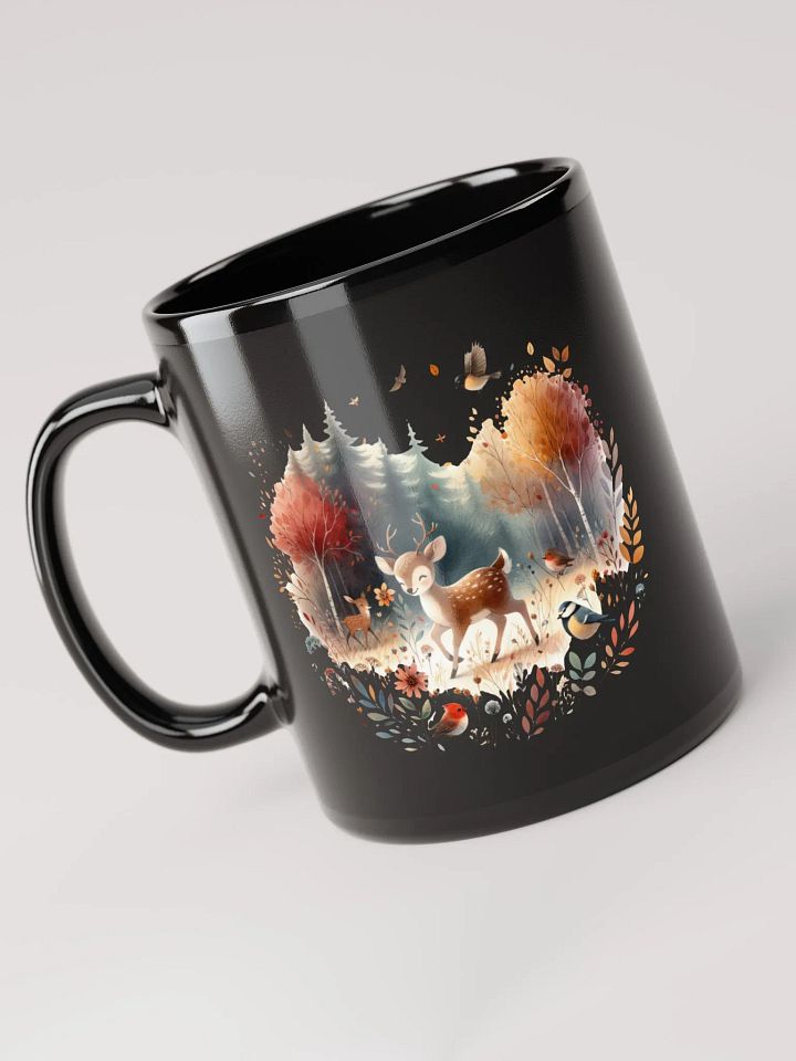 The Autumn Vibes Glossy Black Mug product image (1)