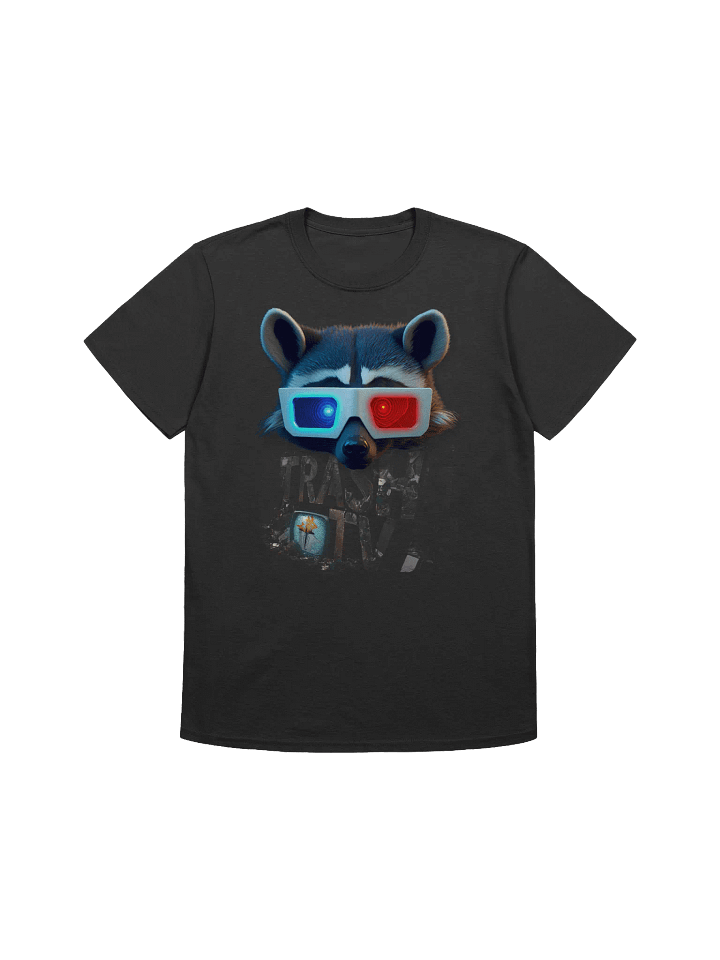 Trash TV Raccoon 3D Glasses T-Shirt product image (1)