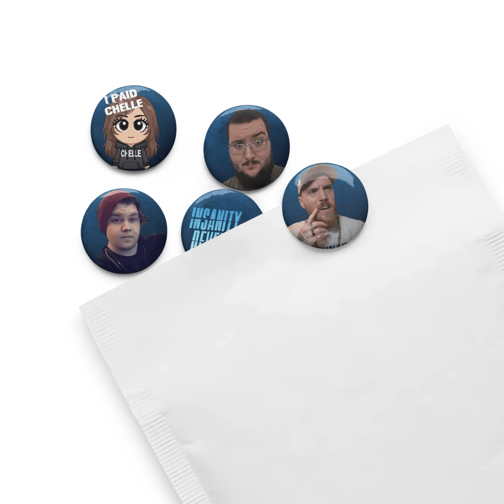 Insanity Developing Gang Button Pin Set product image (3)