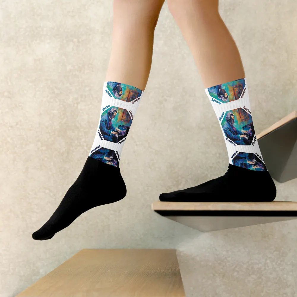 Frédéric Chopin [Playing Piano] - Piano Genius | Socks product image (9)