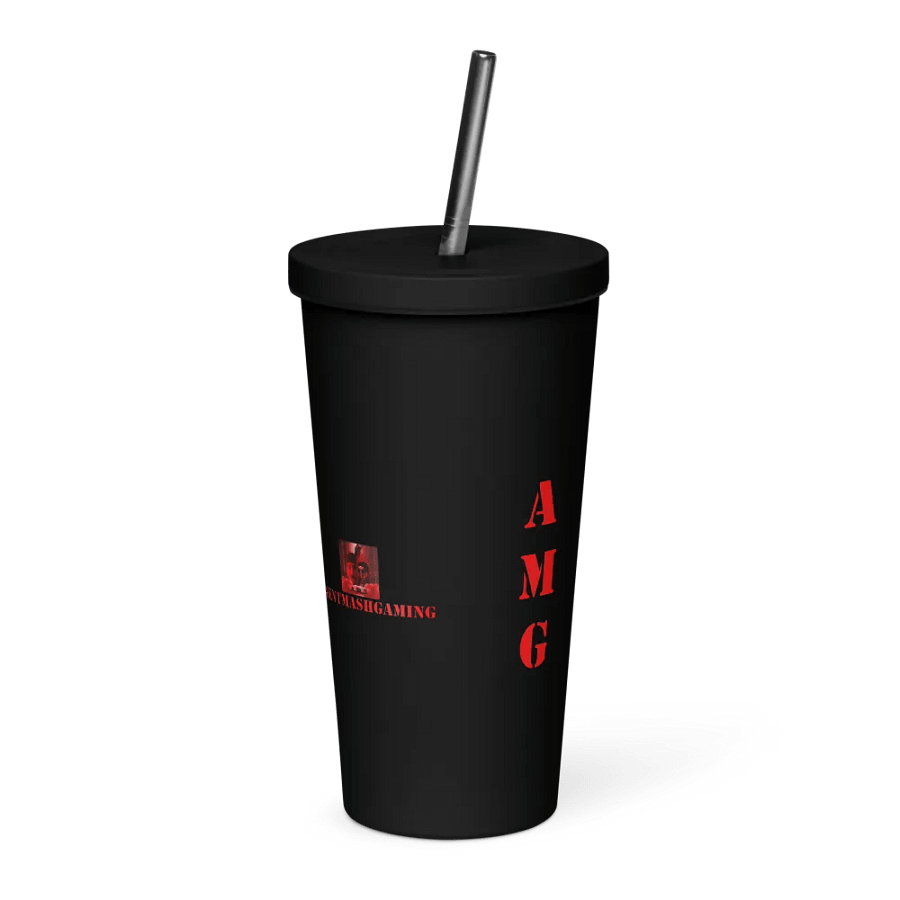 AgentMashGaming Insulated Tumbler with a Straw product image (6)