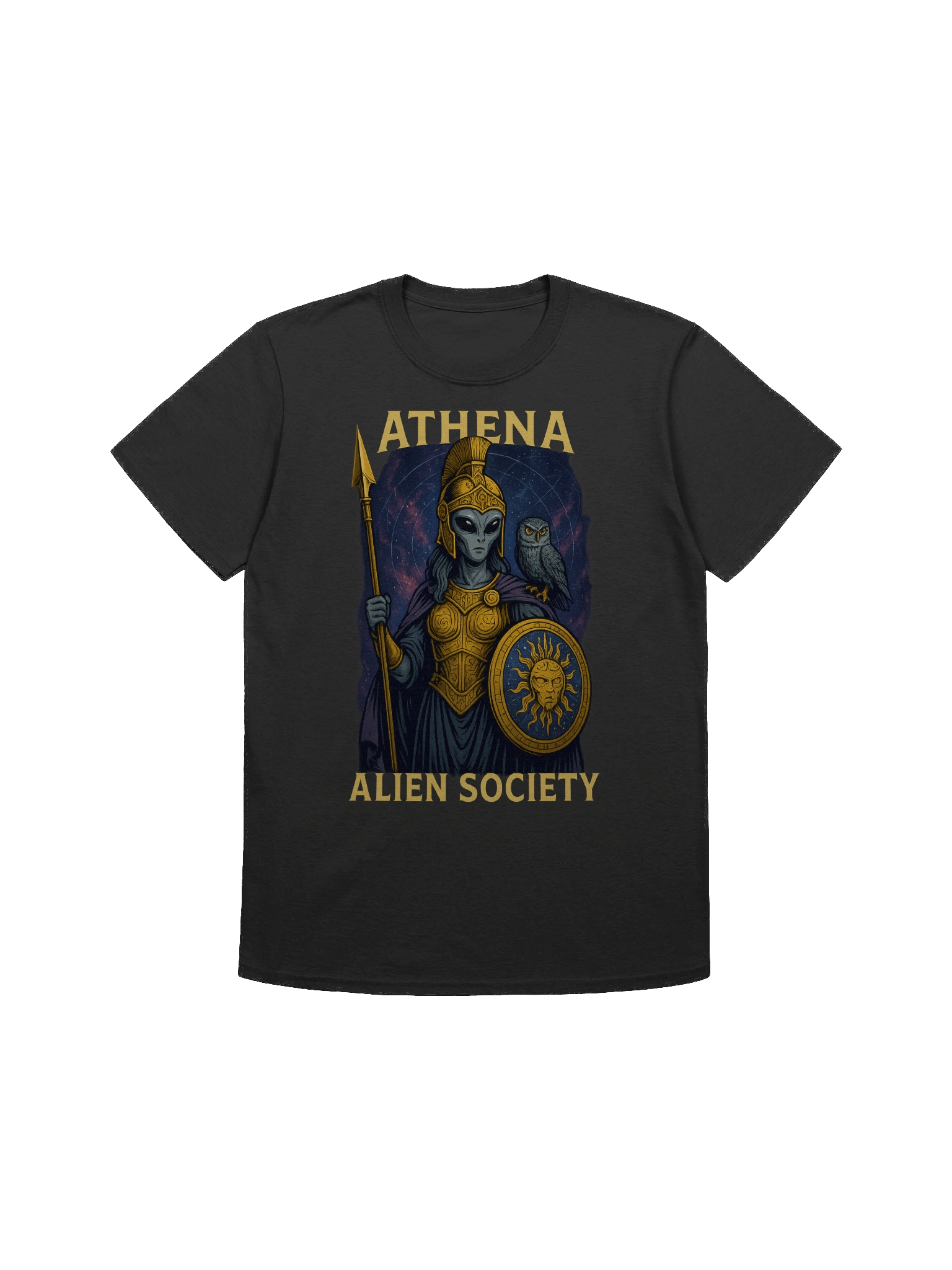 Athena's Cosmic Defender T-Shirt product image (1)