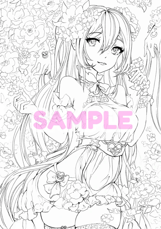 Coloring Book Page: Queen of the Night, Hana Star product image (1)