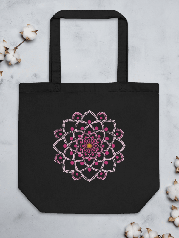 Simple Pink Mandala Eco-Friendly Organic Tote Bag product image (2)