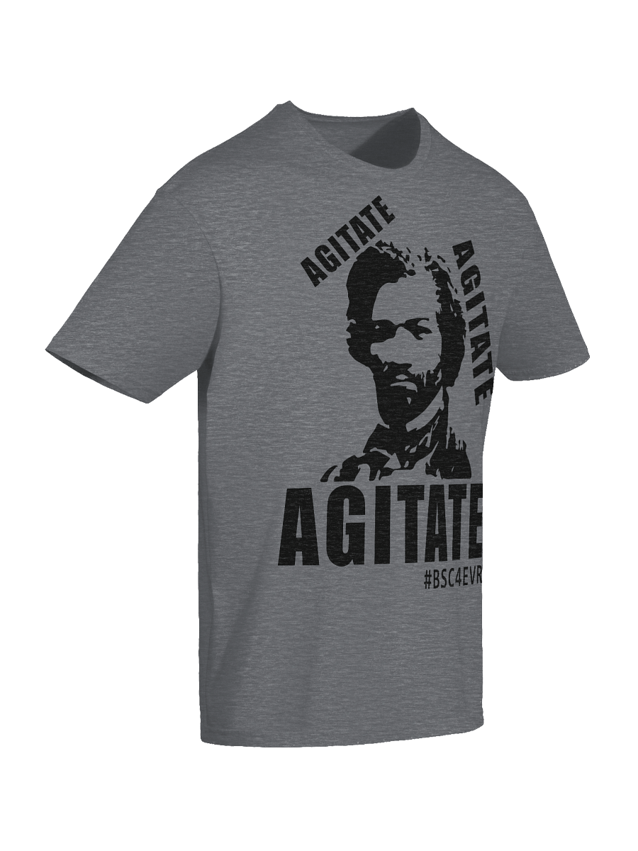 FREDERICK DOUGLASS AGITATE (BLACK) UNISEX T-SHIRT product image (10)