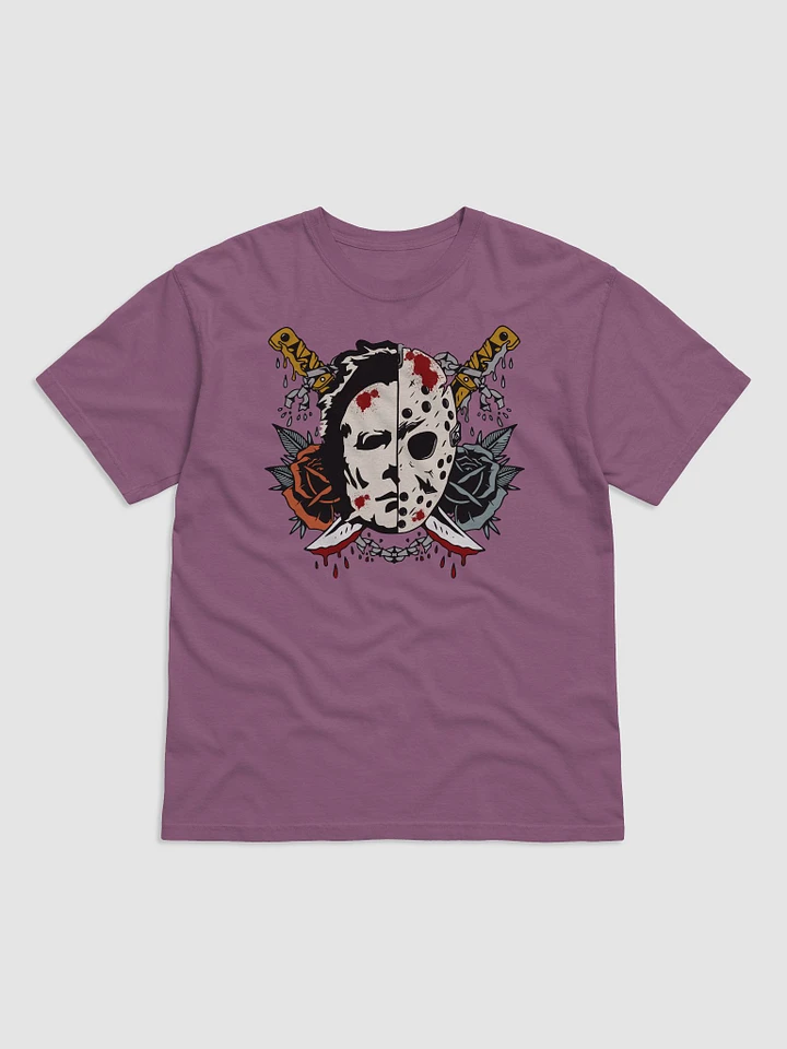 Dual Nature Split-Face Mask Graphic Tee product image (12)