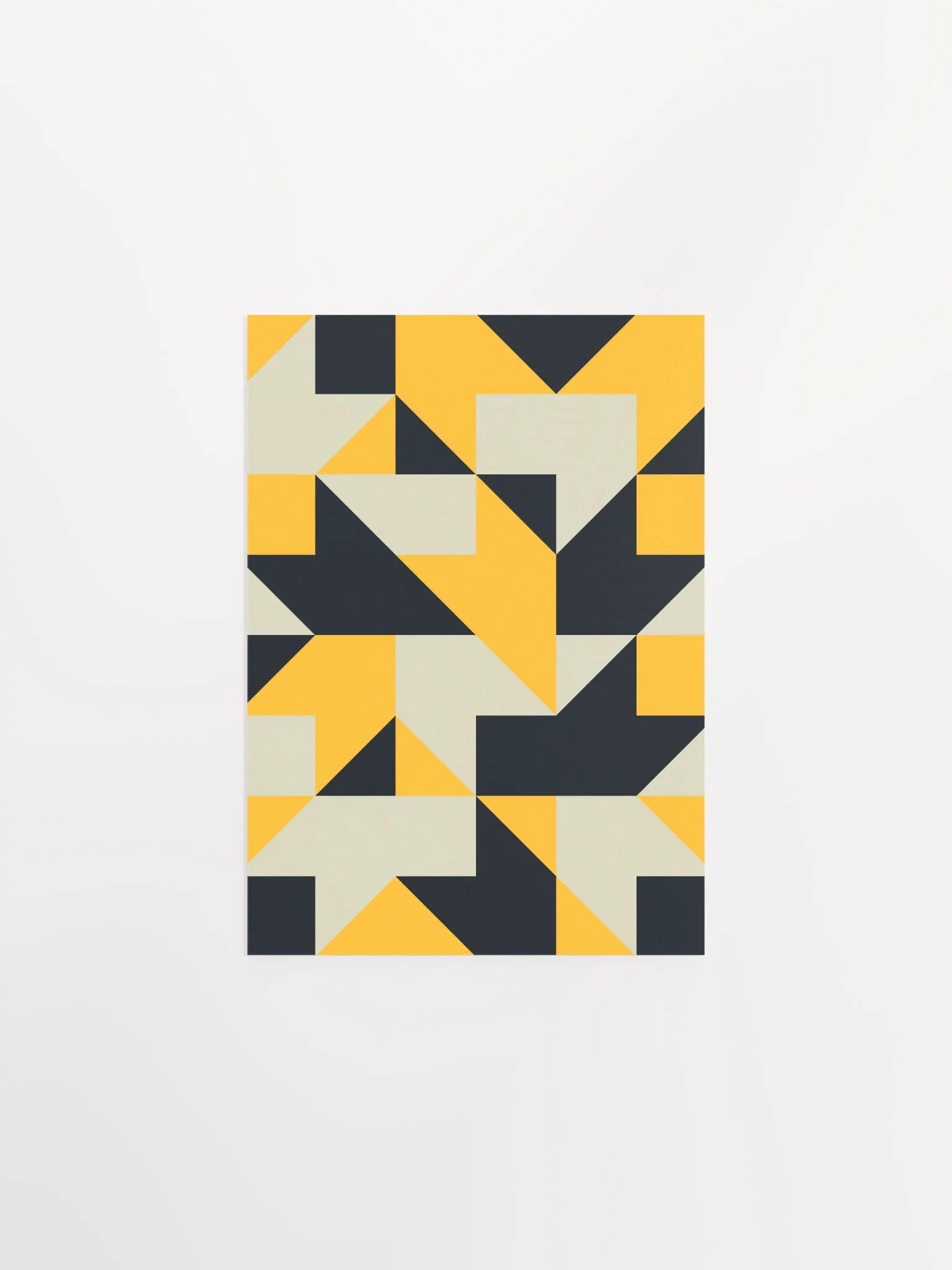 Yellow Geometric Pattern Print product image (1)