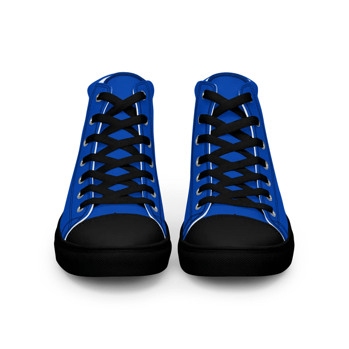 Absolute Blue Men's High Top Canvas Shoes product image (2)