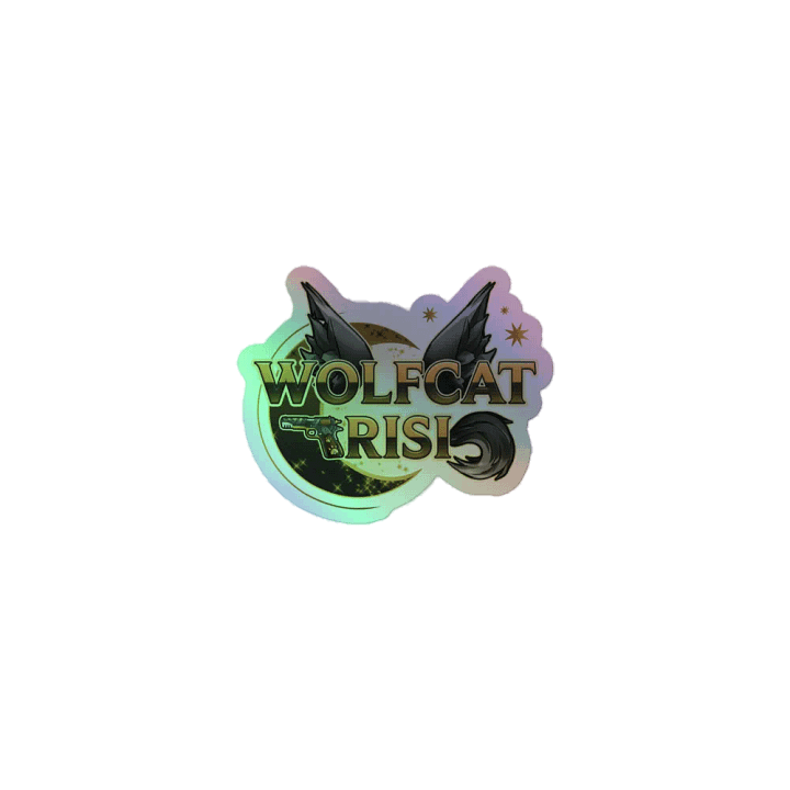 WolfcatRisi Logo Holographic Sticker product image (1)