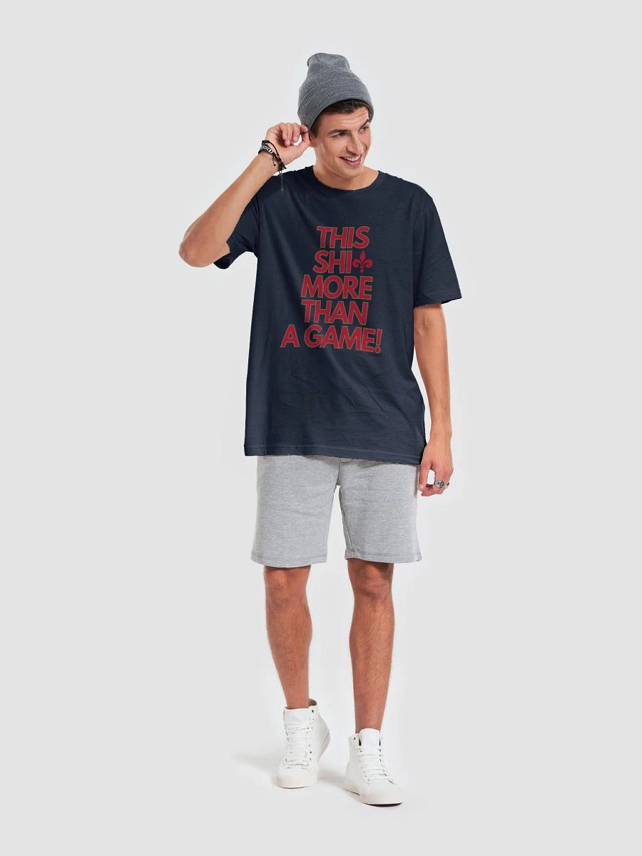 This Shit More Than A Game Shirt (Navy Blue and Red) product image (6)