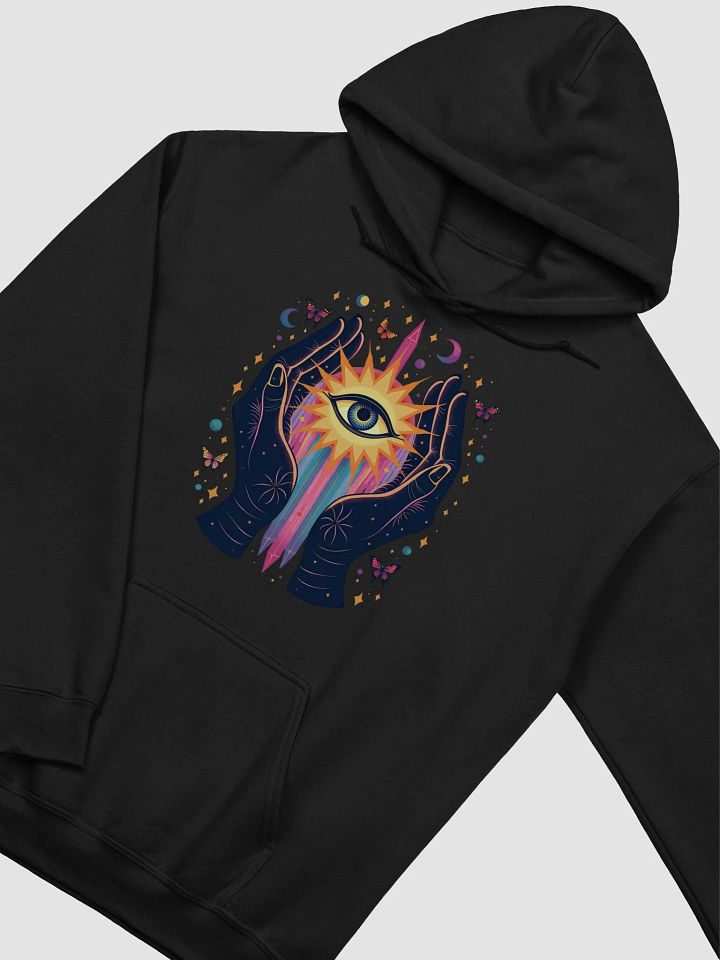 Cosmic Hands with Radiant Third Eye and Butterflies product image (2)