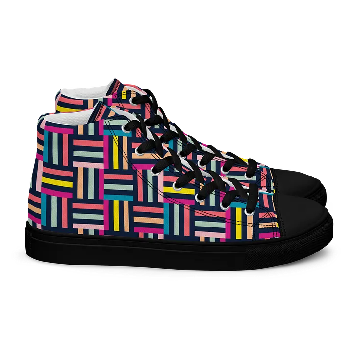 Retro Woven Women's High Tops Canvas Shoes product image (2)