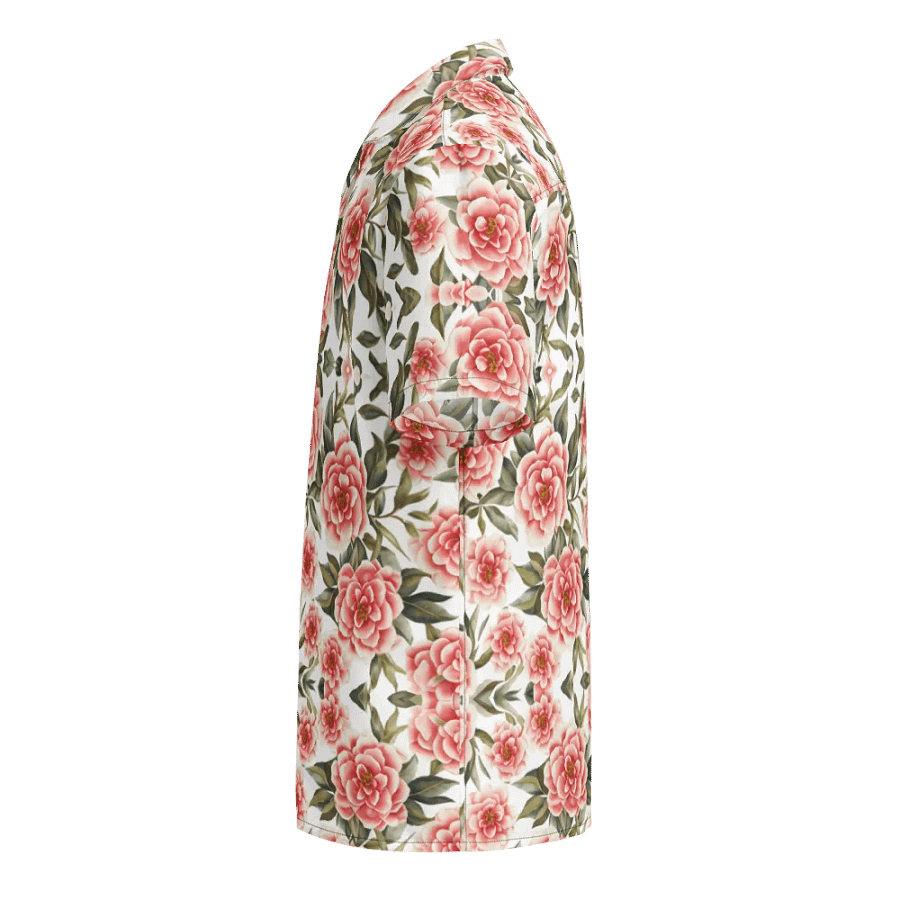 Floral Pattern Camellia Flowers Hawaiian Shirt product image (3)