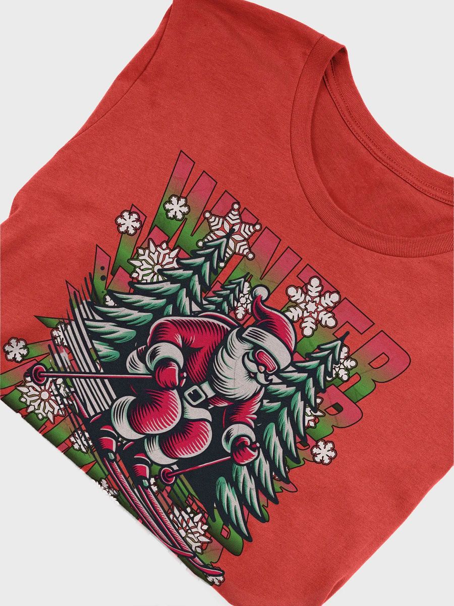 Winter Santa Skiing Adventure T-Shirt product image (3)