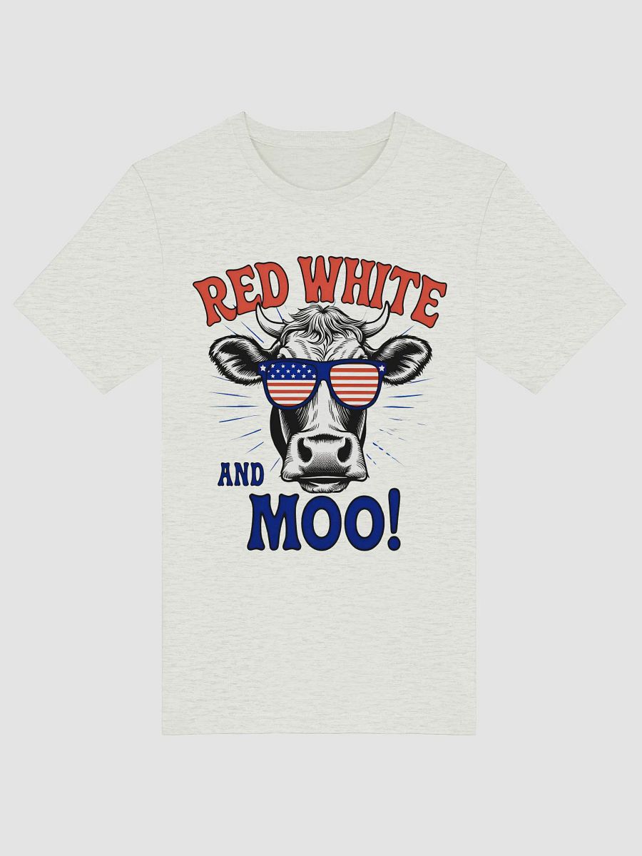 Patriotic Moo Cow Sunglasses T-Shirt product image (32)