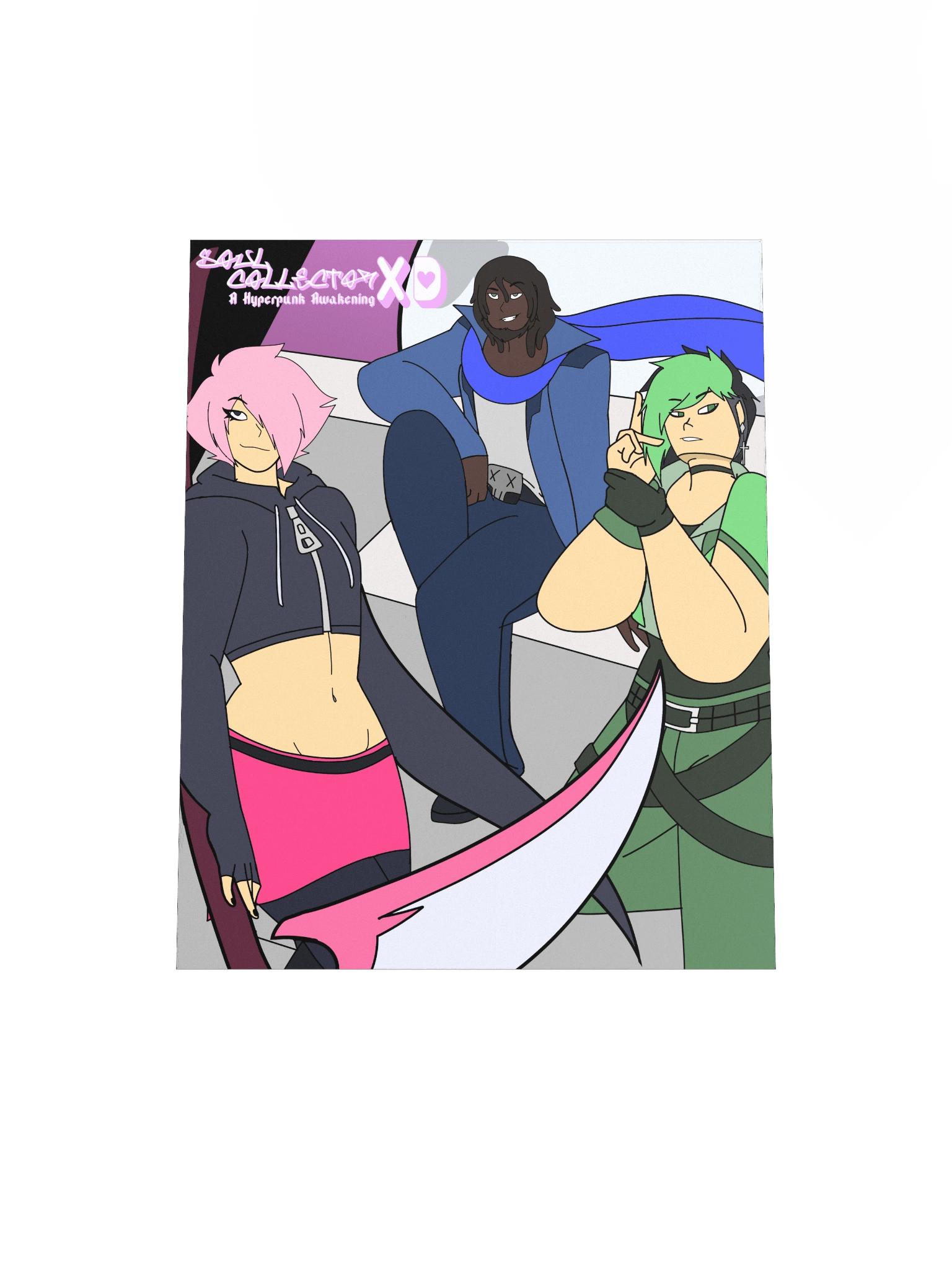 Soul Collector XD A Hyperpunk Awakening Poster product image (4)