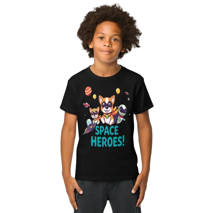 Space Heroes Galactic Adventure Kids' Tee product image (1)
