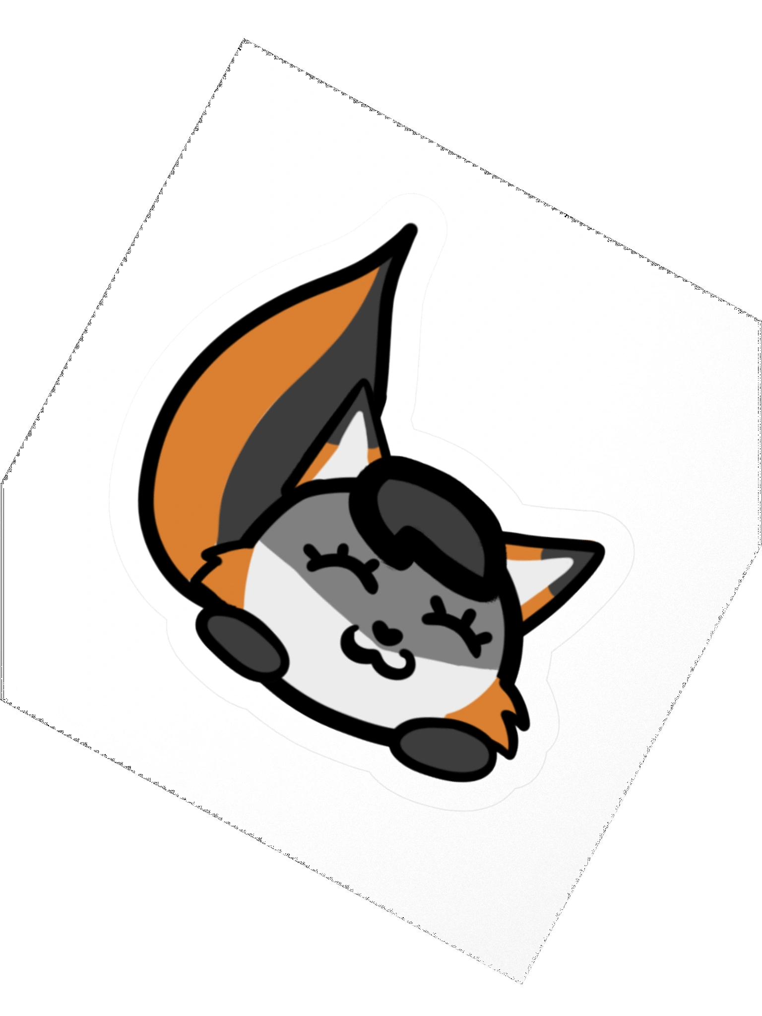 Foxbot sticker - happy product image (2)
