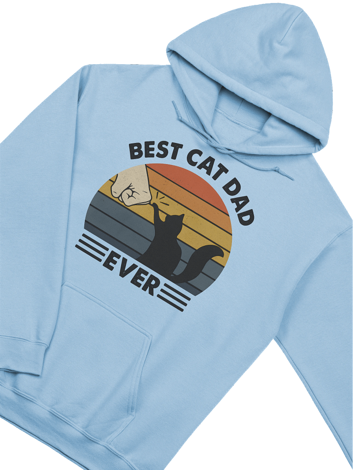 Best Cat Dad Ever Hoodie – Funny Cat Dad Gift for Men | Retro Cat Lover Sweatshirt for Him product image (22)
