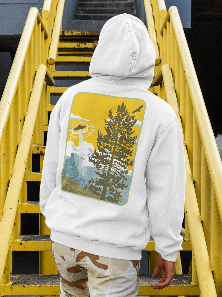 UFO Elk Abduction Zip Hoodie product image (1)