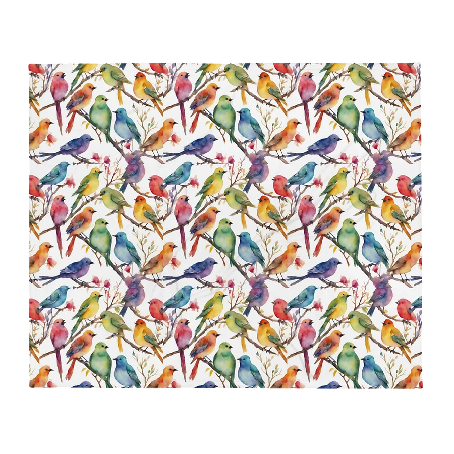 Multi Coloured Birds Blanket product image (2)