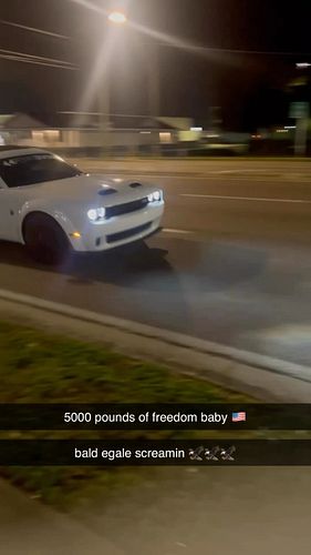 Bald Eagle whining like a kat 🦅 #srt #Hellcat