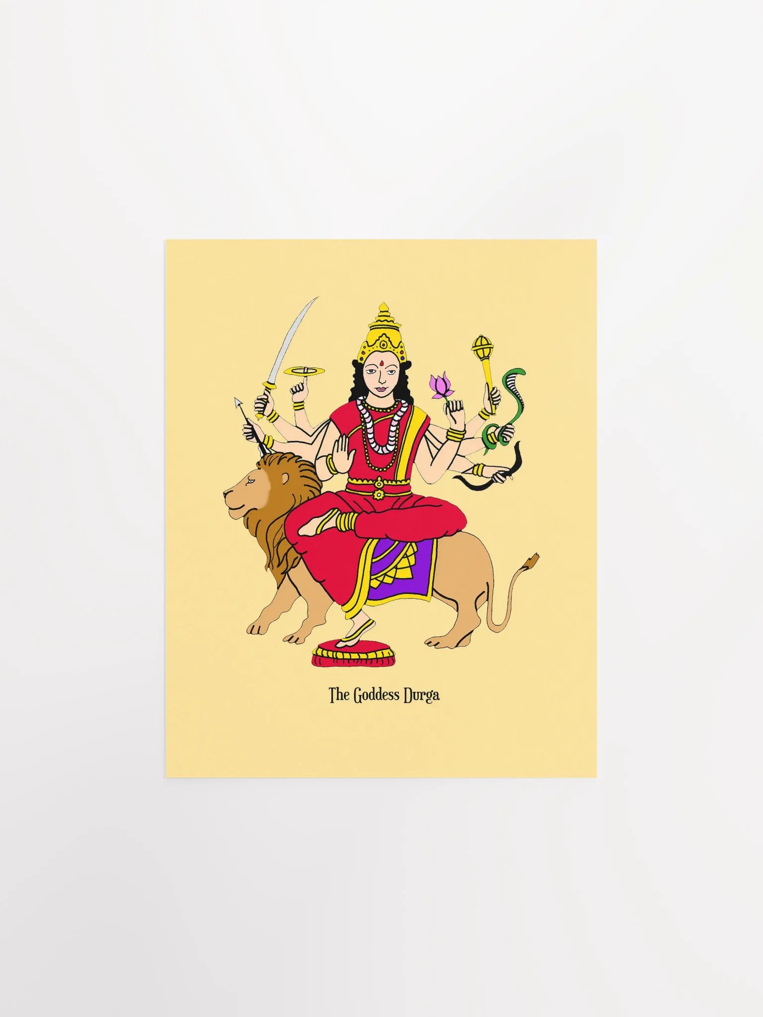 Goddess Durga 8x10 Print product image (1)