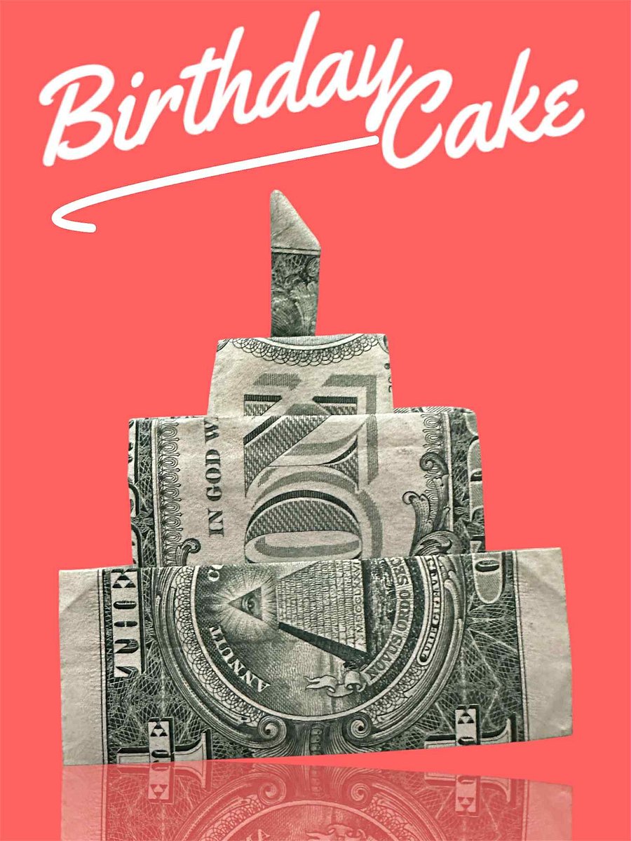 Dollar Origami Birthday cake product image (1)