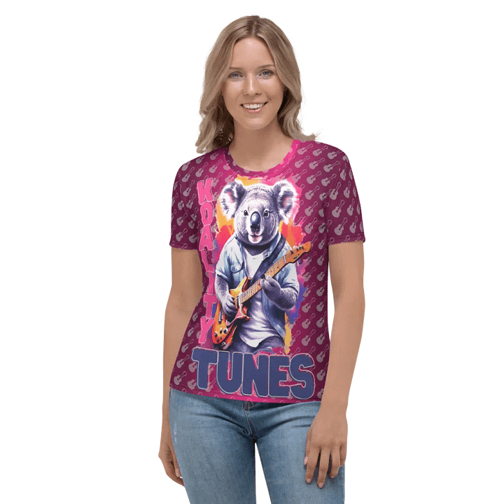 Koality Tunes Koala Playing Guitar All Over Print T-shirt product image (2)