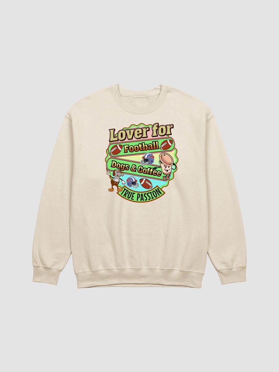 Lover For Dogs Coffee Football Sweatshirt product image (15)