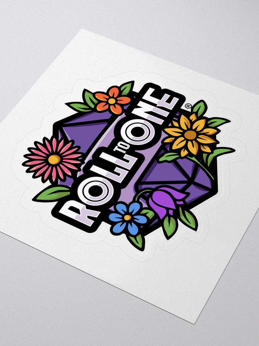 Roll to One Classic Logo Floral Sticker product image (3)