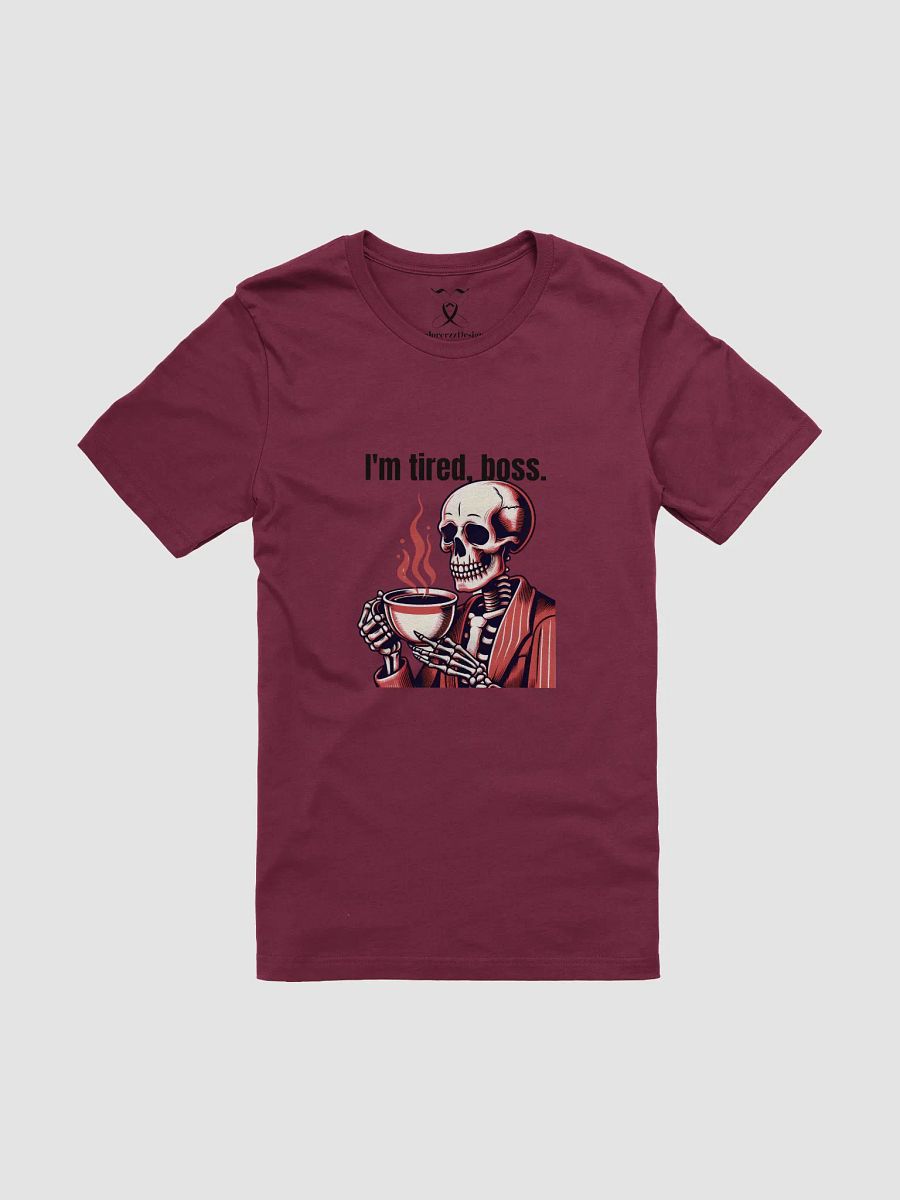 Tired Skelly Graphic Bella+Canvas Unisex Supersoft T-Shirt product image (8)