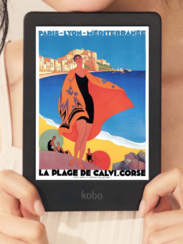 eReader Kobo Colour Vintage Vogue Art 1920s Screensaver Lock Screen for Kobo Libra and Clara product image (1)