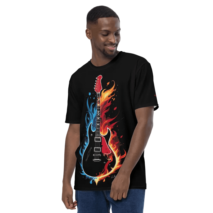 Fire and Water Guitar - Print Tee product image (10)