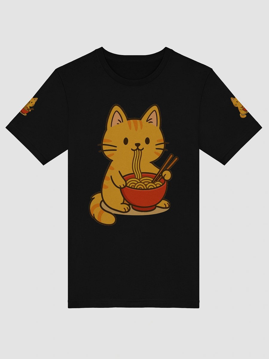Noodling Cat Cartoon T-Shirt product image (17)