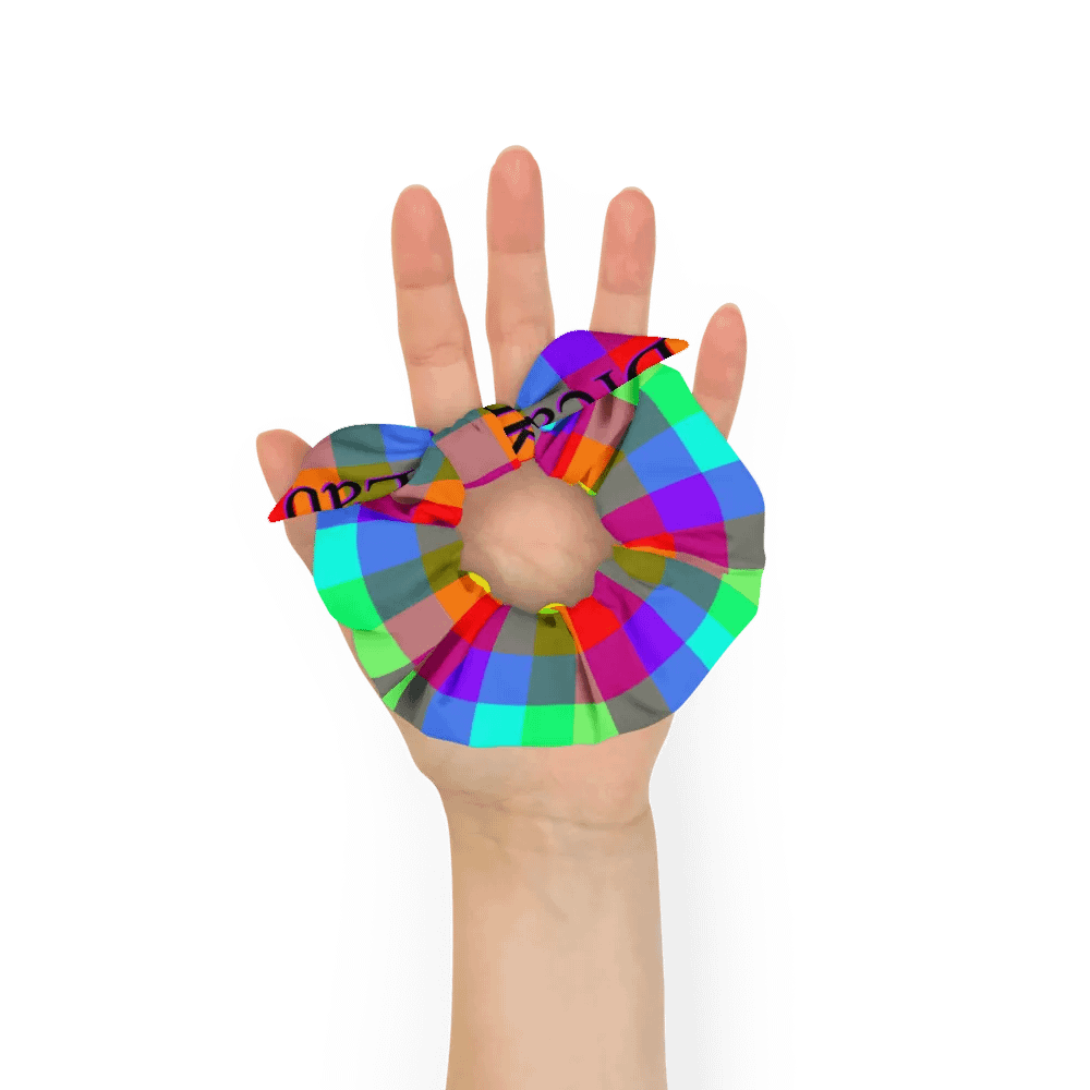 Rainbow Checkers Scrunchy product image (6)