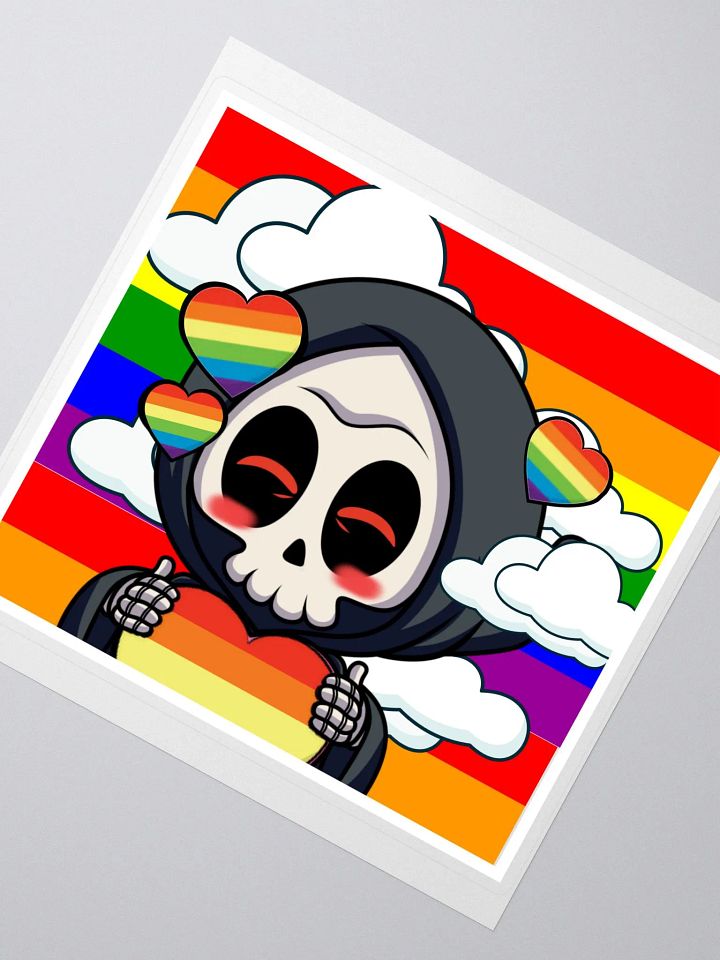 Rectangle Rainbow Pride Sticker product image (2)