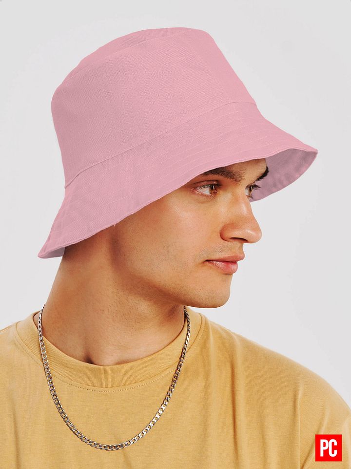 Plain Color Pink Bucket Hat product image (2)