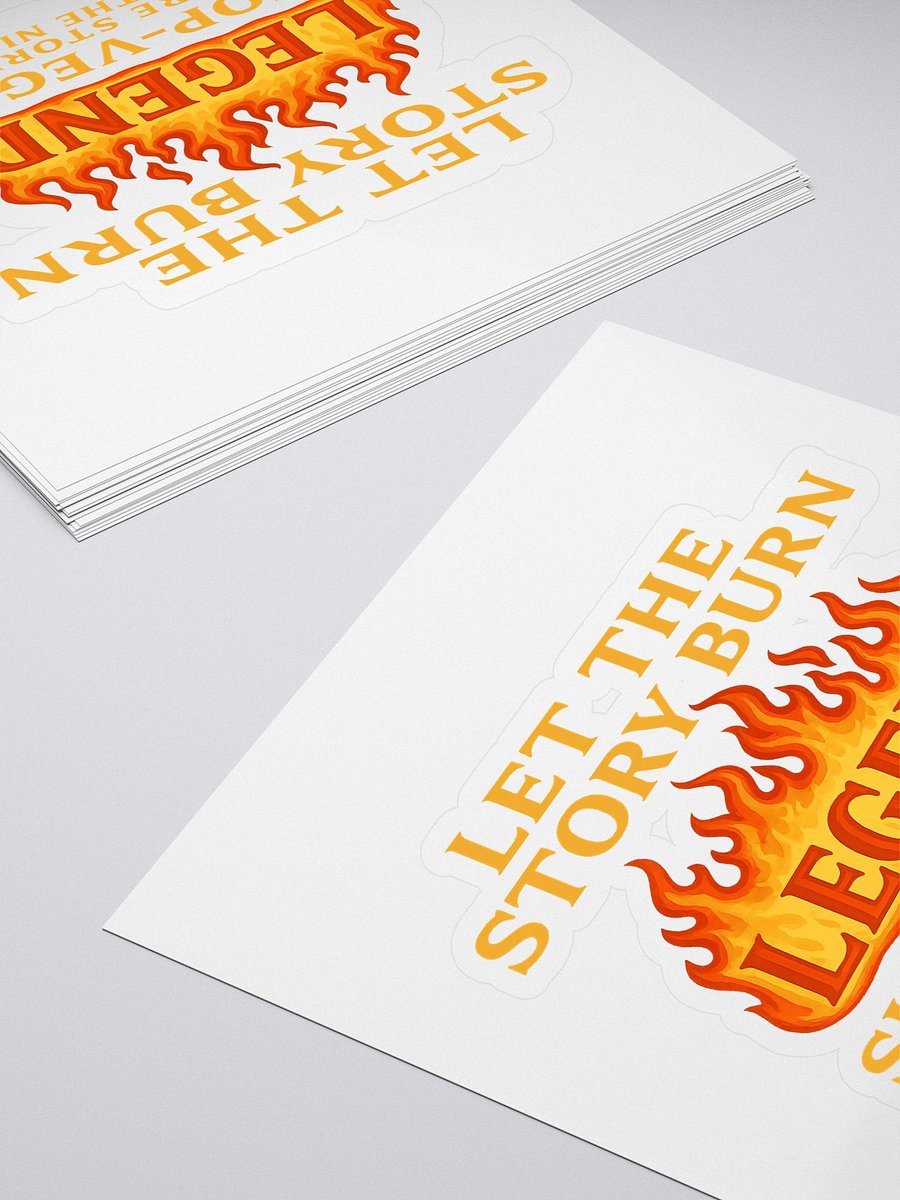 Legendary Flame Kiss Cut Stickers product image (4)