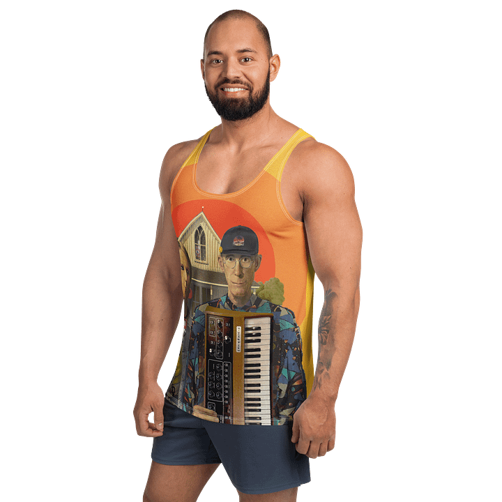American Prophet by Frank Fonik (Sequential Circuits Prophet-5), classic synth Tribute, Regular fit Tank Top product image (2)