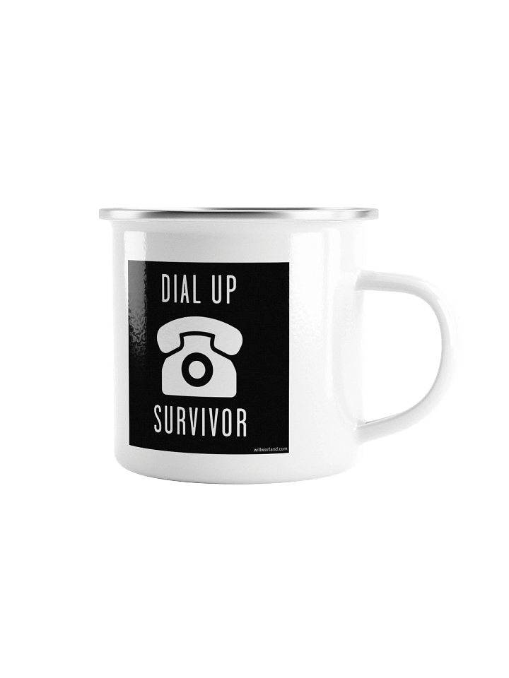 Dial-Up Survivor (Enamel Camp Mug) product image (1)