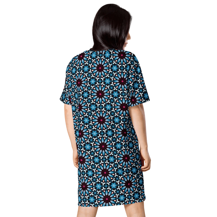Kaleidoscope Blues T-Shirt Dress product image (2)