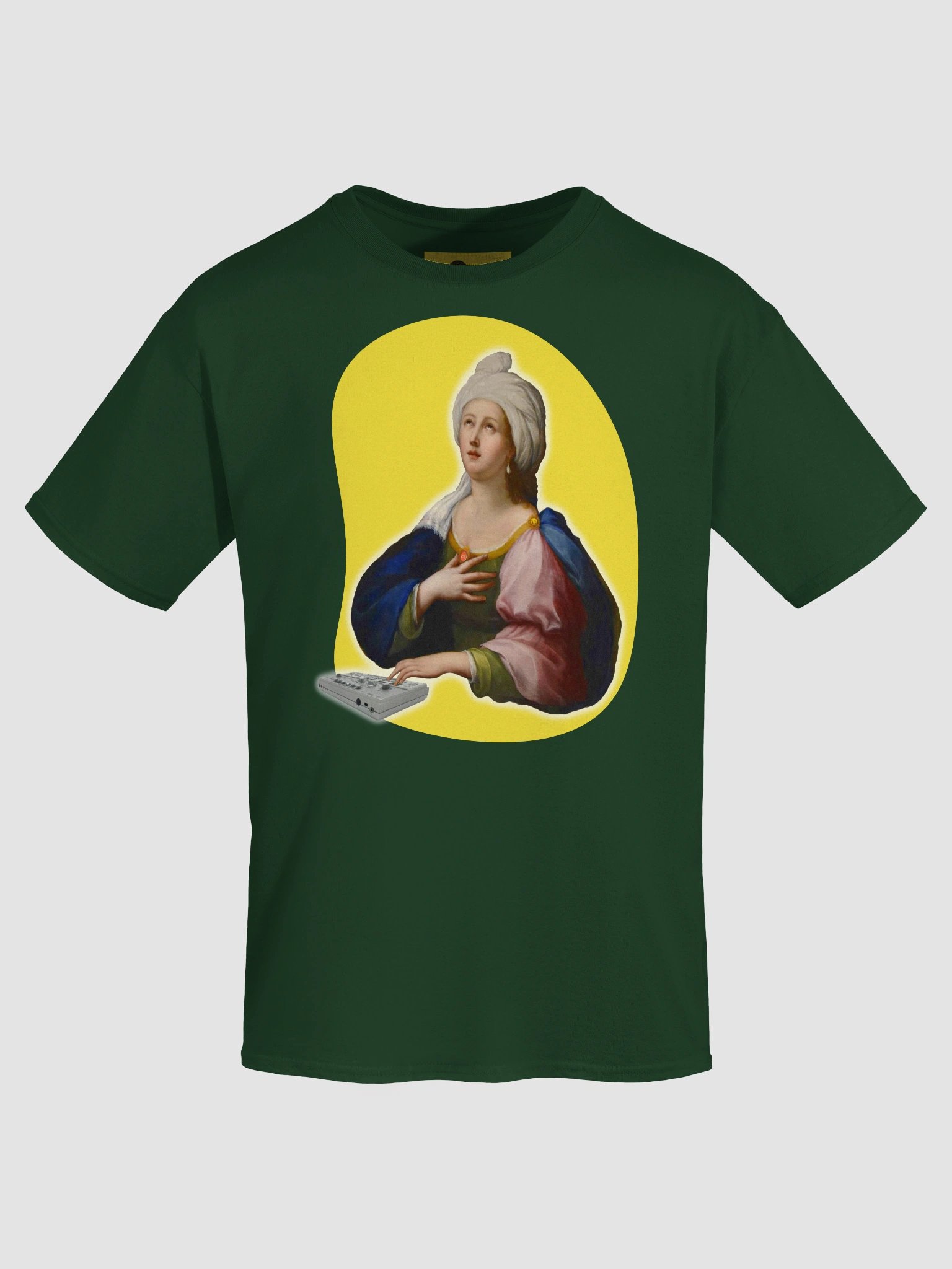 Santa Cecilia’s Acid Mass by Frank Fonik, Techno EDM Unisex t-shirt product image (38)