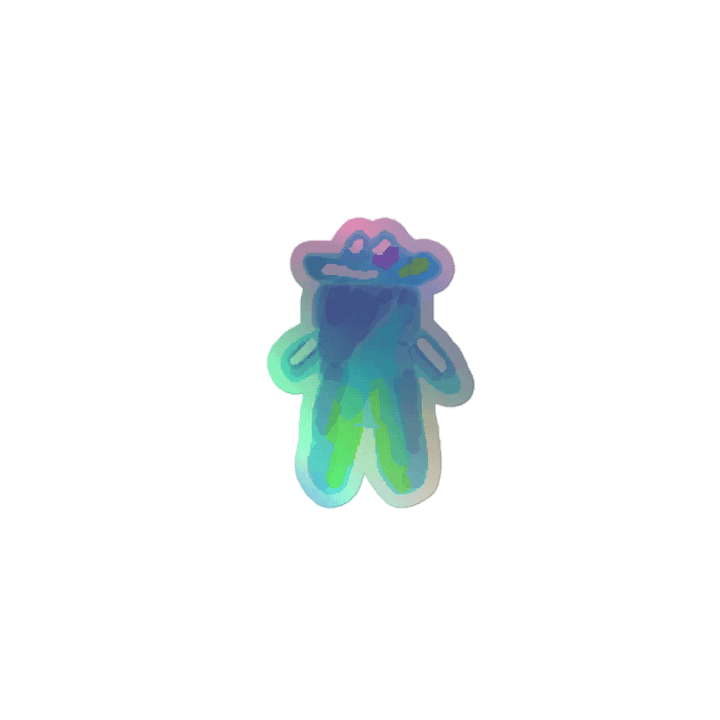 Holographic Bubble Buddy sticker product image (1)