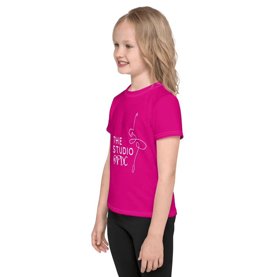 Kids T-Shirt | Hot Pink with White Logo product image (4)